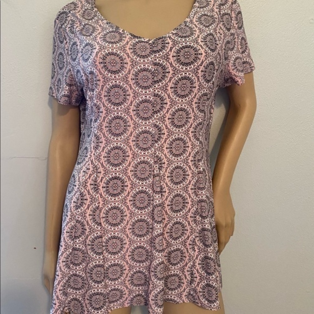 ROZ& ALI Mandela design stretch top size M